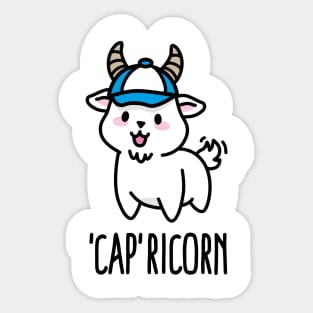 Cap ricorn Capricorn funny baseball cap zodiac sign Sticker